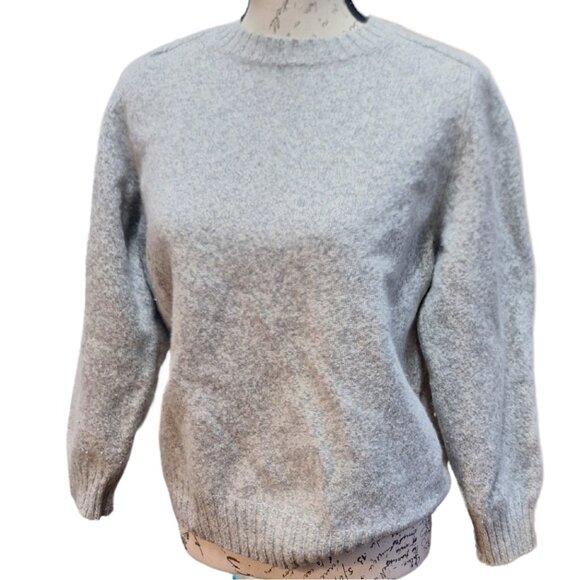 Bluemarine Womens Uomo Wool Crew Neck Sweater XL Gray Made in Italy Academia - Picture 2 of 7